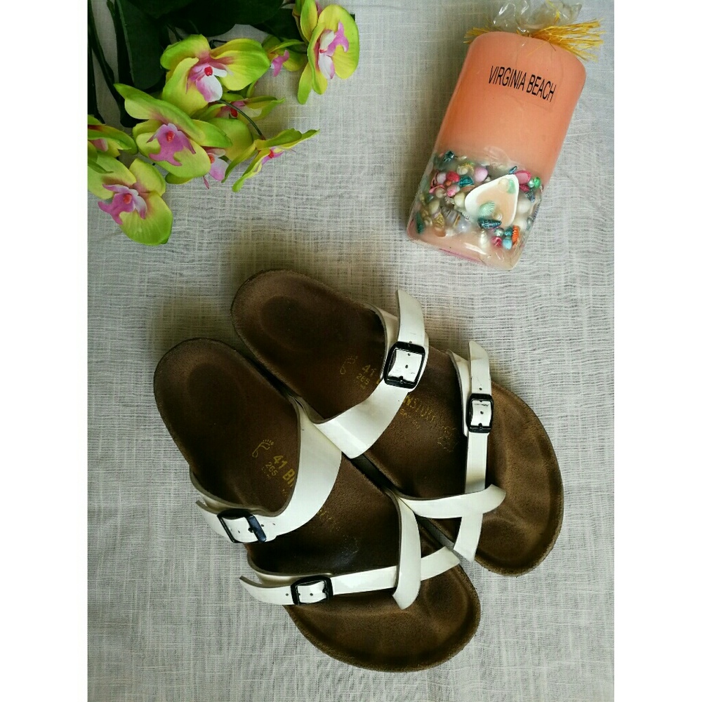 BIRKENSTOCK White Miyari Sandals  41/11